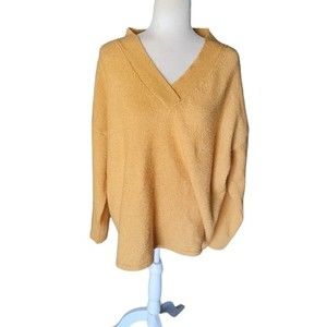 Witty Fox Oversized V Neck Sweater Size Medium acrylic blend fall vibes